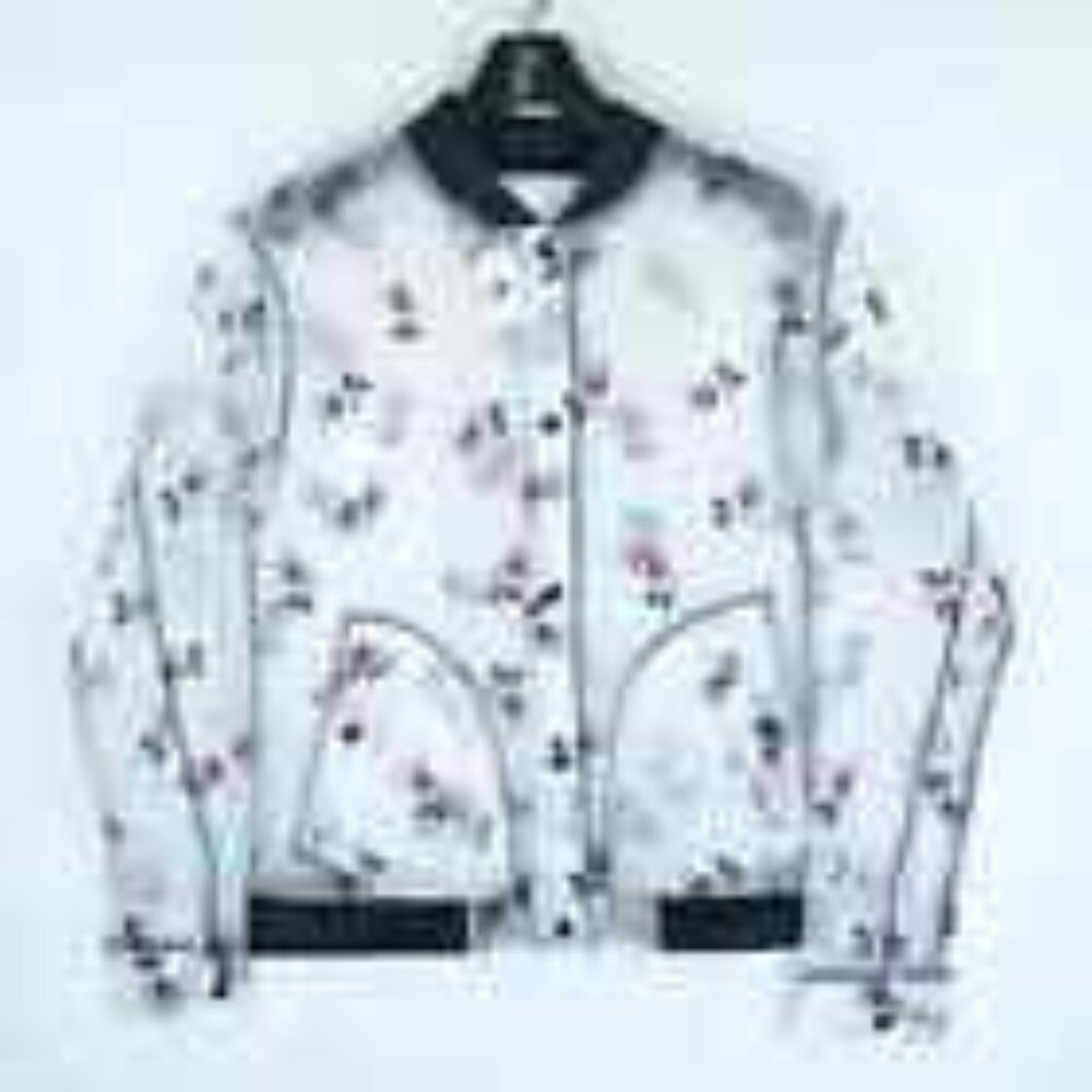 Disney Parks Mickey Transparent Rain Jacket Snap Buttons Size XXL /W FREE GIFT